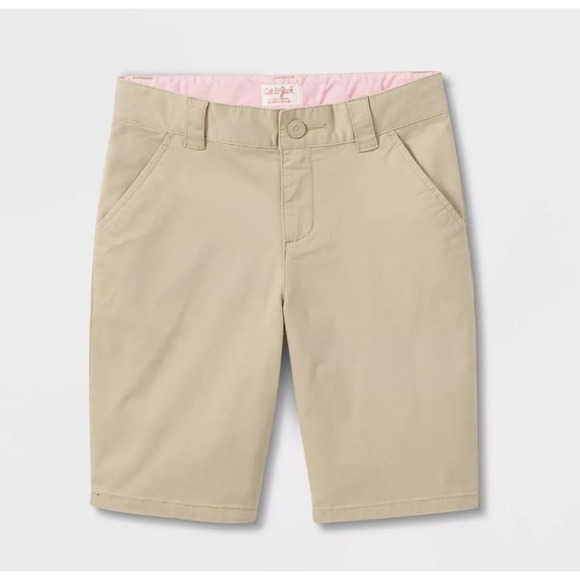 Cat & Jack Other - Girls'‎ Uniform Chino Shorts Khaki Size 8